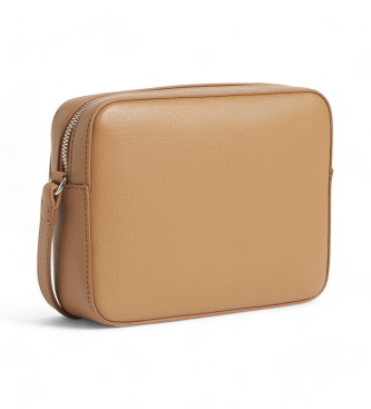 Calvin Klein Brun skuldertaske med flap foran