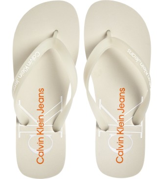 Calvin Klein Beach monogram beige sandals