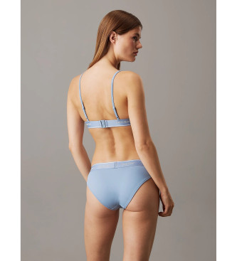 Calvin Klein Biquni triangular Meta Legacy azul