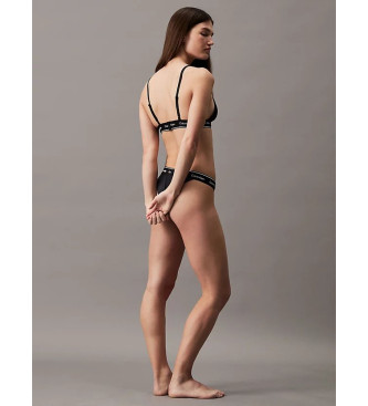 Calvin Klein Triangel-Bikini Meta Legacy schwarz