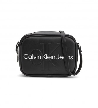 Calvin Klein Bolso bandolera con logotipo negro - 13x18x7cm-