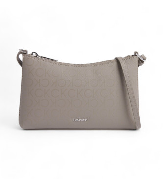 Calvin Klein Sac messager convertible  logo gris