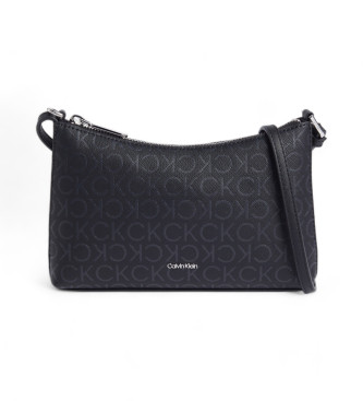 Calvin Klein Borsa a tracolla nera con logo convertibile