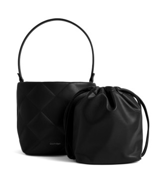 Calvin Klein 2 in 1 quilted bag bag black