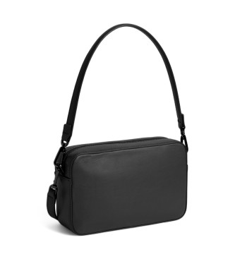 Calvin Klein Polstret skuldertaske med flap, sort