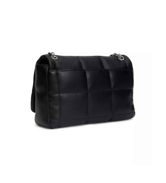 Calvin Klein Črna prešita zložljiva torba za na ramo