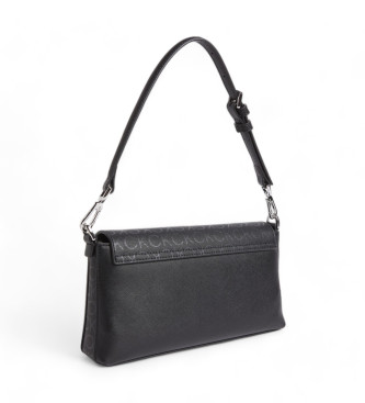 Calvin Klein Bolso monograma Shoulder negro