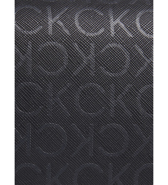 Calvin Klein Bolso monograma Shoulder negro