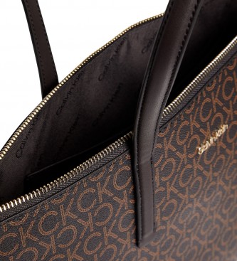 Calvin Klein Must Shooper brown handbag -26x31.5x9cm