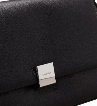 Calvin Klein Plakette Medium Tasche schwarz