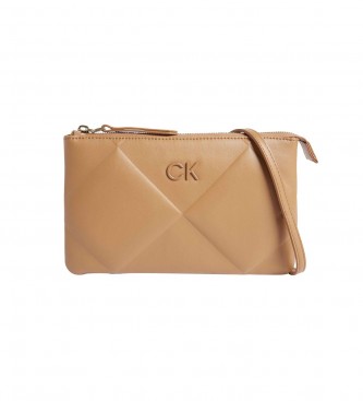 Calvin Klein Re-Lock Quilt Quilted Quilt Bag brown