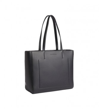 Calvin Klein Sculpted Mono Shopper bag black -30x41x13cm