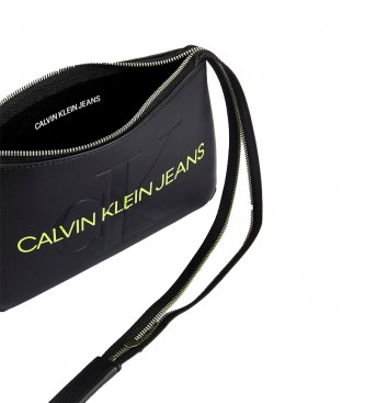 Calvin Klein Pochette sculptée pour épaule Mono sac noir -15x18x2,5cm