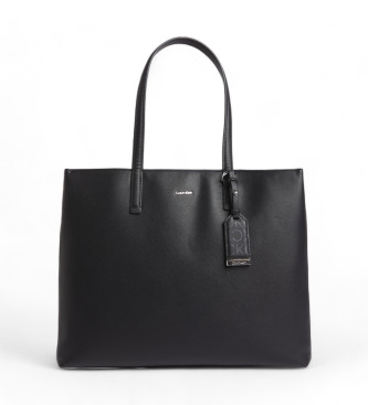 Calvin Klein Sac fourre-tout Saffiano noir