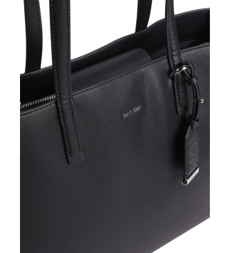 Calvin Klein Sac fourre-tout Saffiano noir