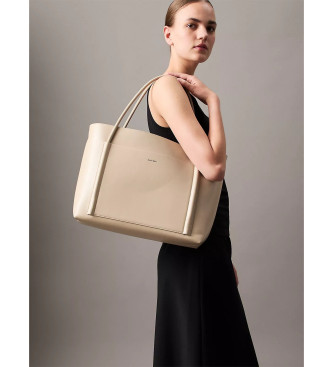 Calvin Klein Borsa shopping L Linn beige