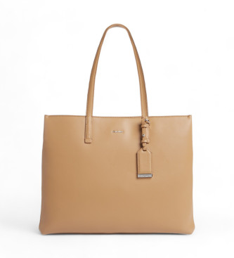 Calvin Klein Bruine shopper sleutelhanger tas