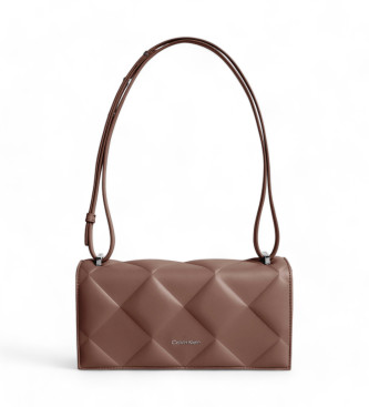 Calvin Klein Sac  bandoulire convertible matelass marron