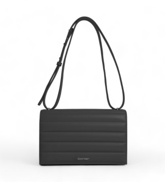 Calvin Klein Bolso de hombro convertible acolchado negro