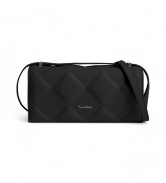 Calvin Klein Black quilted convertible shoulder bag