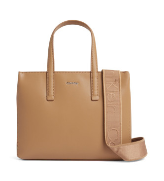 Calvin Klein Borsa tote piccola marrone