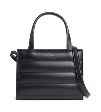 Calvin Klein Bolso Mini Tote acolchado negro 