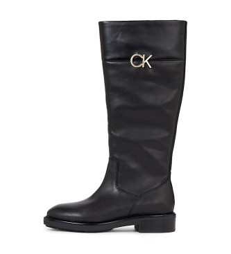 Calvin Klein Basic leather boots black