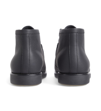 Calvin Klein Black casual leather ankle boots