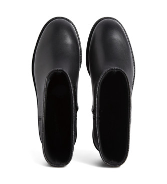 Calvin Klein Low leather ankle boots black