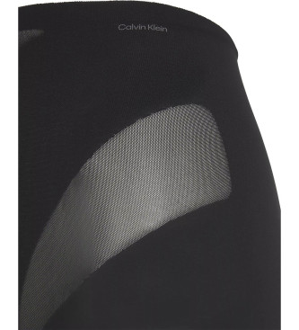 Calvin Klein Skulpterad fast mesh-trosa svart