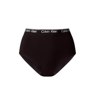 Calvin Klein Calcinha de cintura subida Icon Shapewear preta