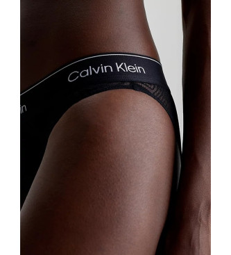 Calvin Klein Czarne majtki z nadrukiem