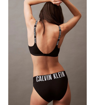 Calvin Klein Kratke hlače z logotipom v pasu črne