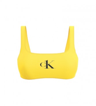 Calvin Klein Parte de Arriba de Bikini amarillo