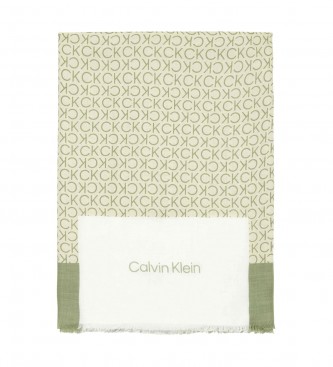 Calvin Klein Foulard Geo Minimal Logo vert