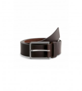 Calvin Klein Leather belt Brown leather