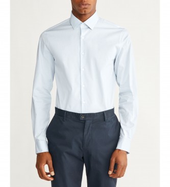 Calvin Klein Camisa Poplin Slim Fitted azul - Esdemarca Loja moda