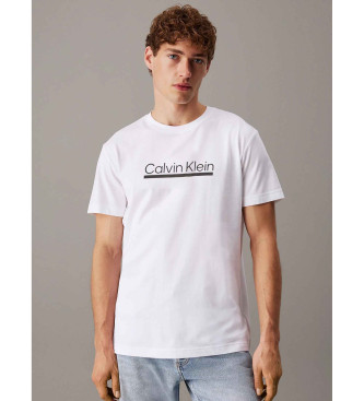 Calvin Klein T-Shirt 30er Jahre Outline wei