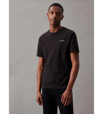 Calvin Klein Camiseta de algodn con logo negro