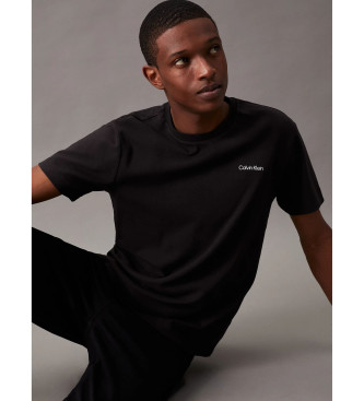 Calvin Klein Camiseta de algodn con logo negro