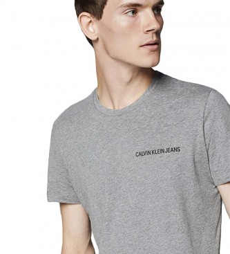 Calvin Klein Camiseta Chest Institutional gris
