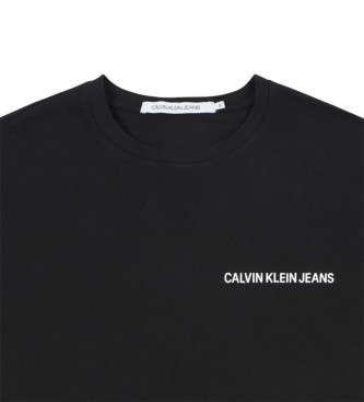Calvin Klein Camiseta Chest Institutional Slim negro
