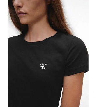 Calvin Klein Jeans Camiseta CK Slim negro