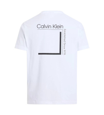 Calvin Klein T-shirt con logo CP-Linear Box Bianca