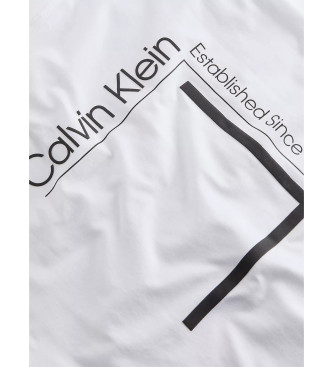 Calvin Klein Koszulka z logo cp-linear box biała