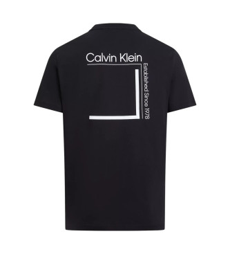 Calvin Klein T-shirt con logo CP-Linear Box Nera