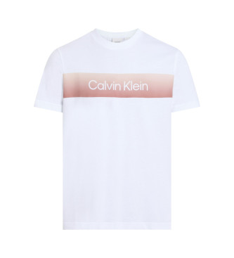 Calvin Klein T-shirt com logtipo linear branco no peito