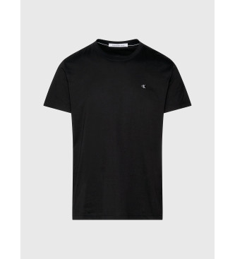 Calvin Klein T-shirt with monogram and badge black