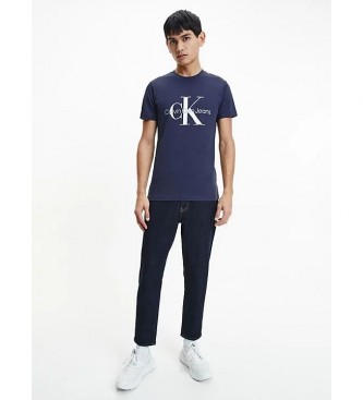 Calvin Klein Camiseta Core Monogram Slim marino