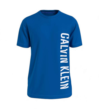 Calvin Klein T-shirt com gola redonda azul